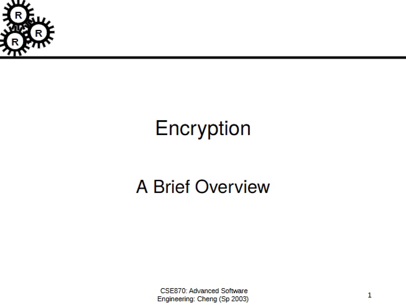 Encryption Overview