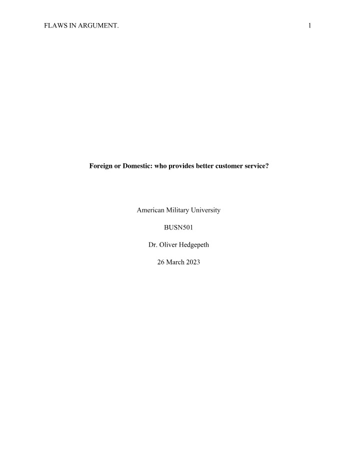 Week 7 Argumentative Essay