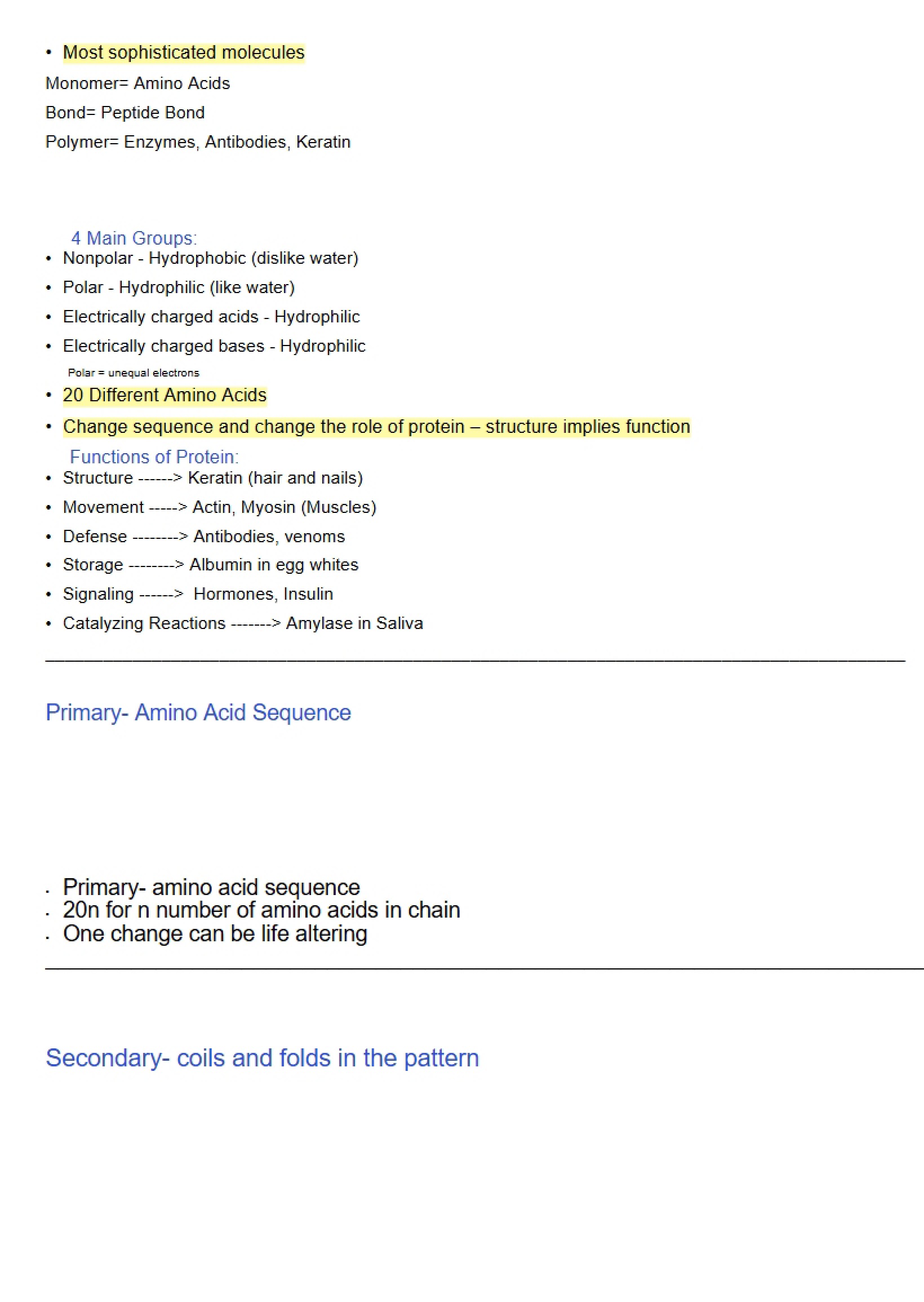 Course Notes for Biology