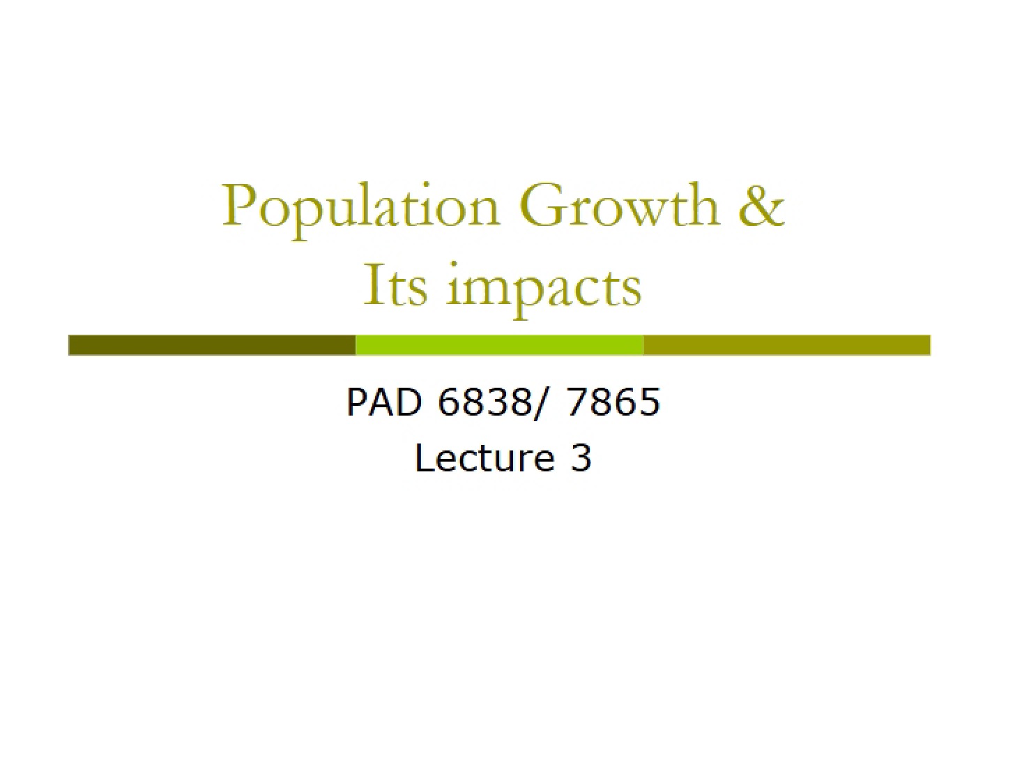 Environmental and Social Effects of Growing Populations