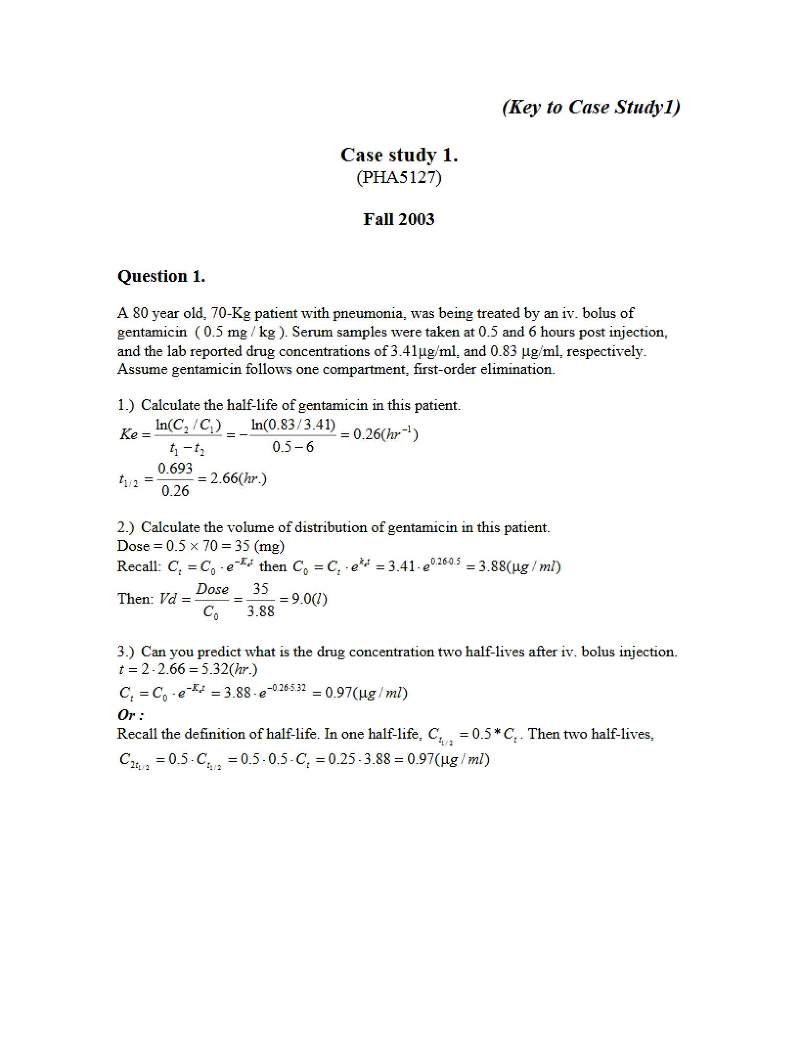Case Study No. 1