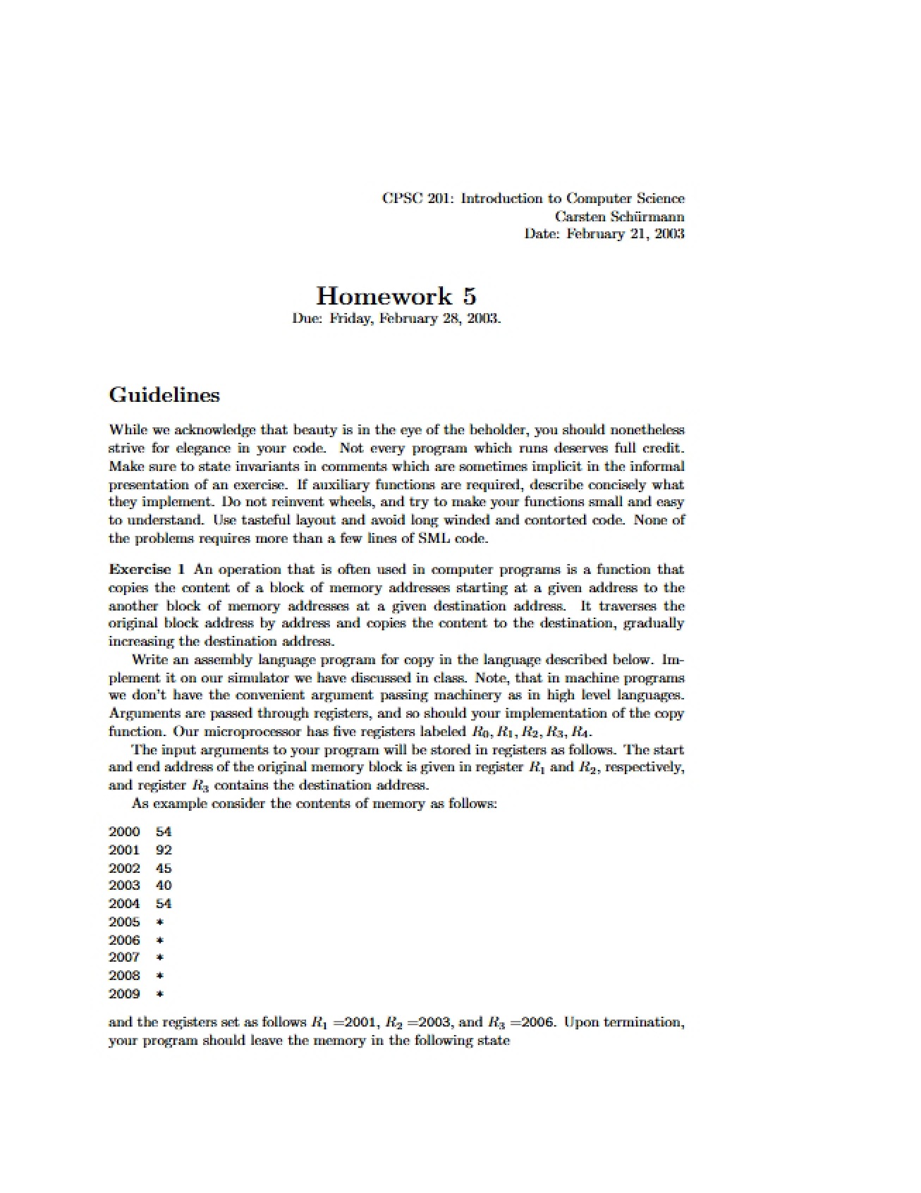 Homework Set 5