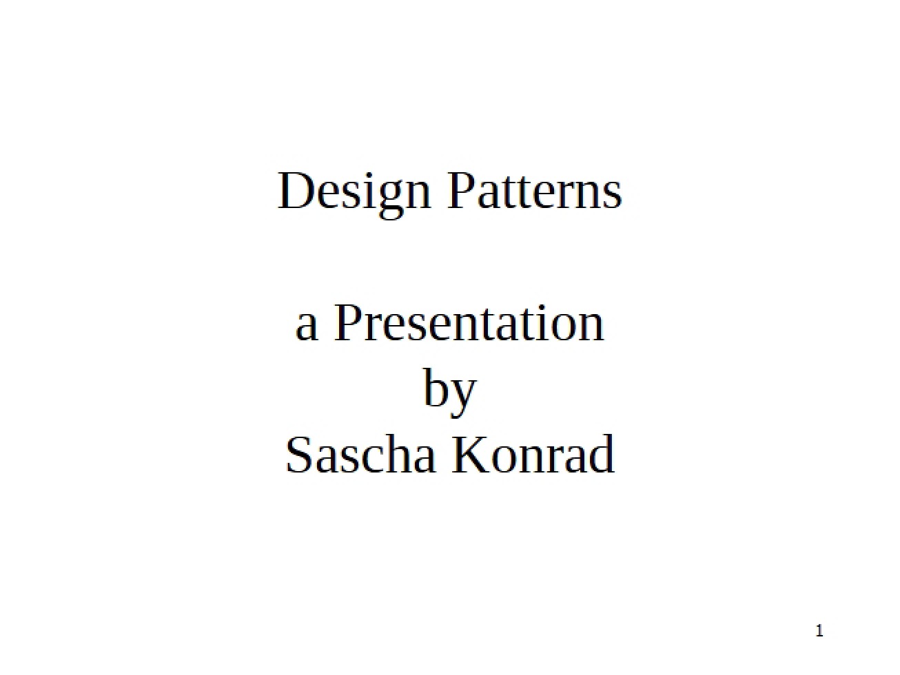 Patterns in Design - 50 Pages