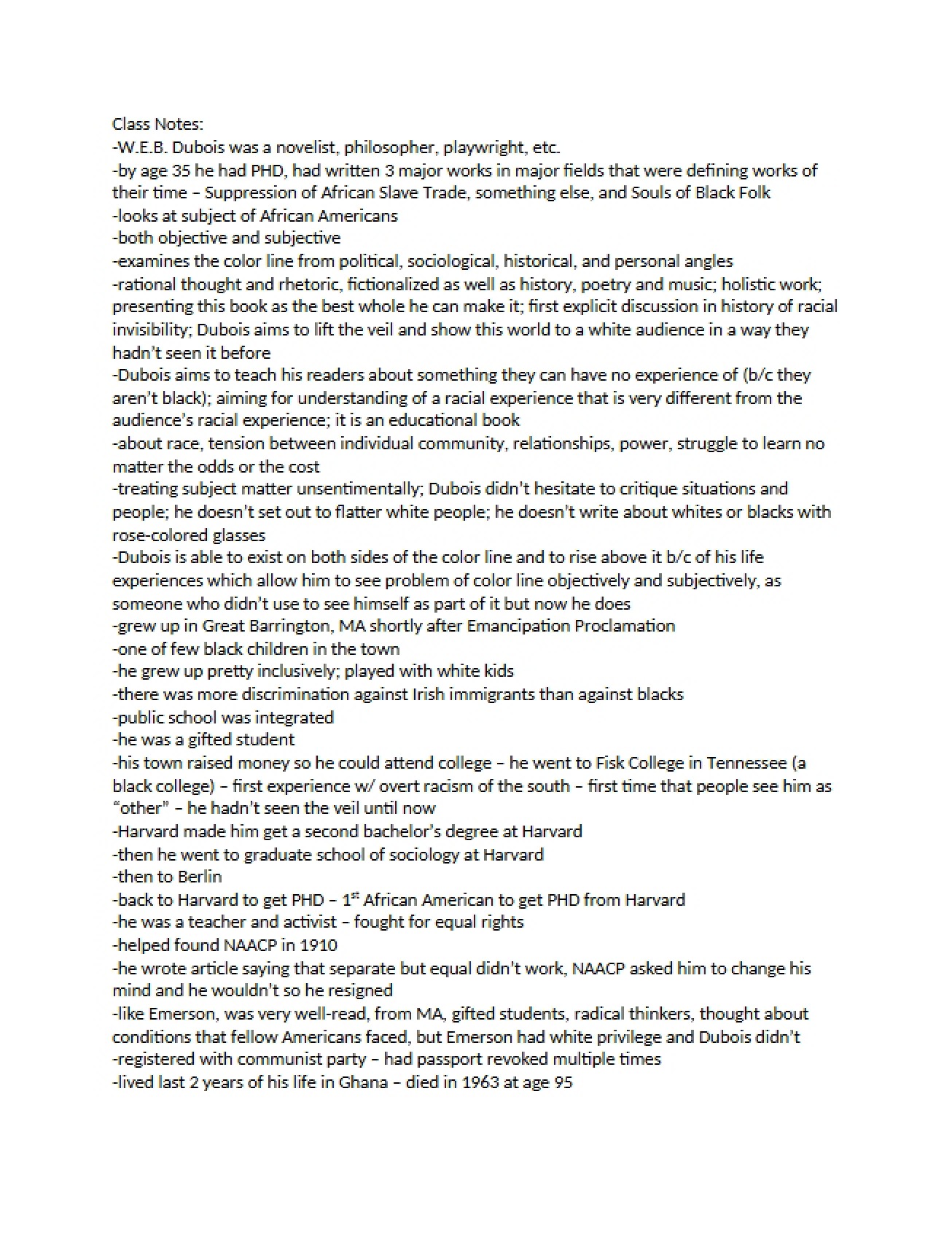 Education Philosophy Class Notes