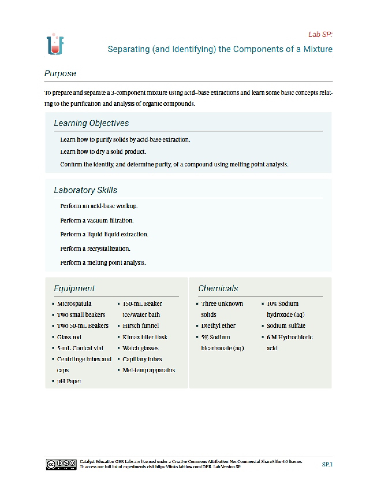 Mixture Components Separation and Identification