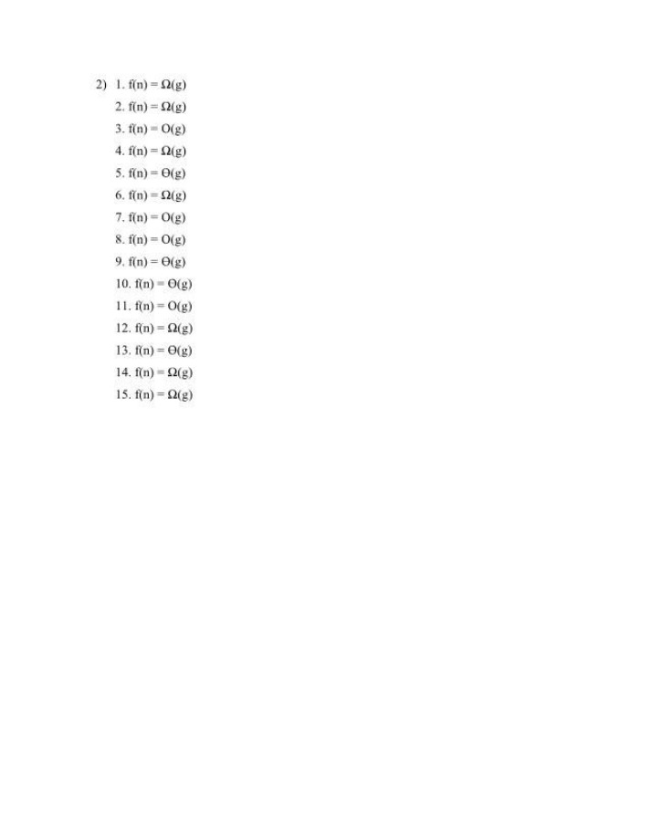 Exercises for Big O Notation and Time Complexity Analysis