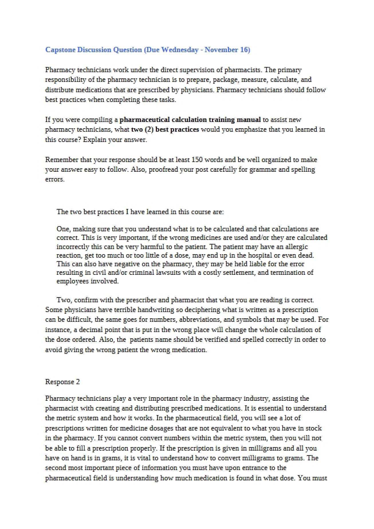 Long Essay