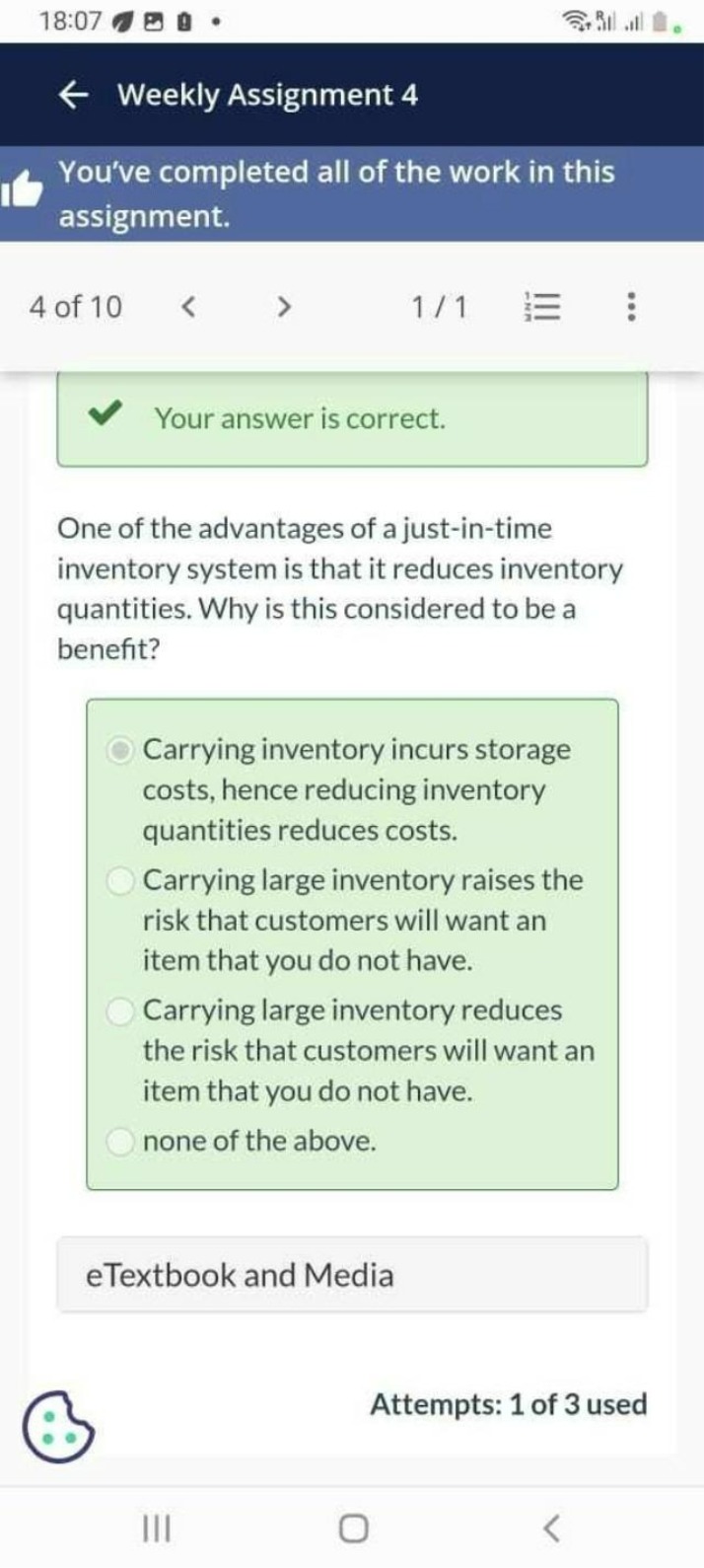 Just-in-Time Inventory System - Cost Reduction Benefits