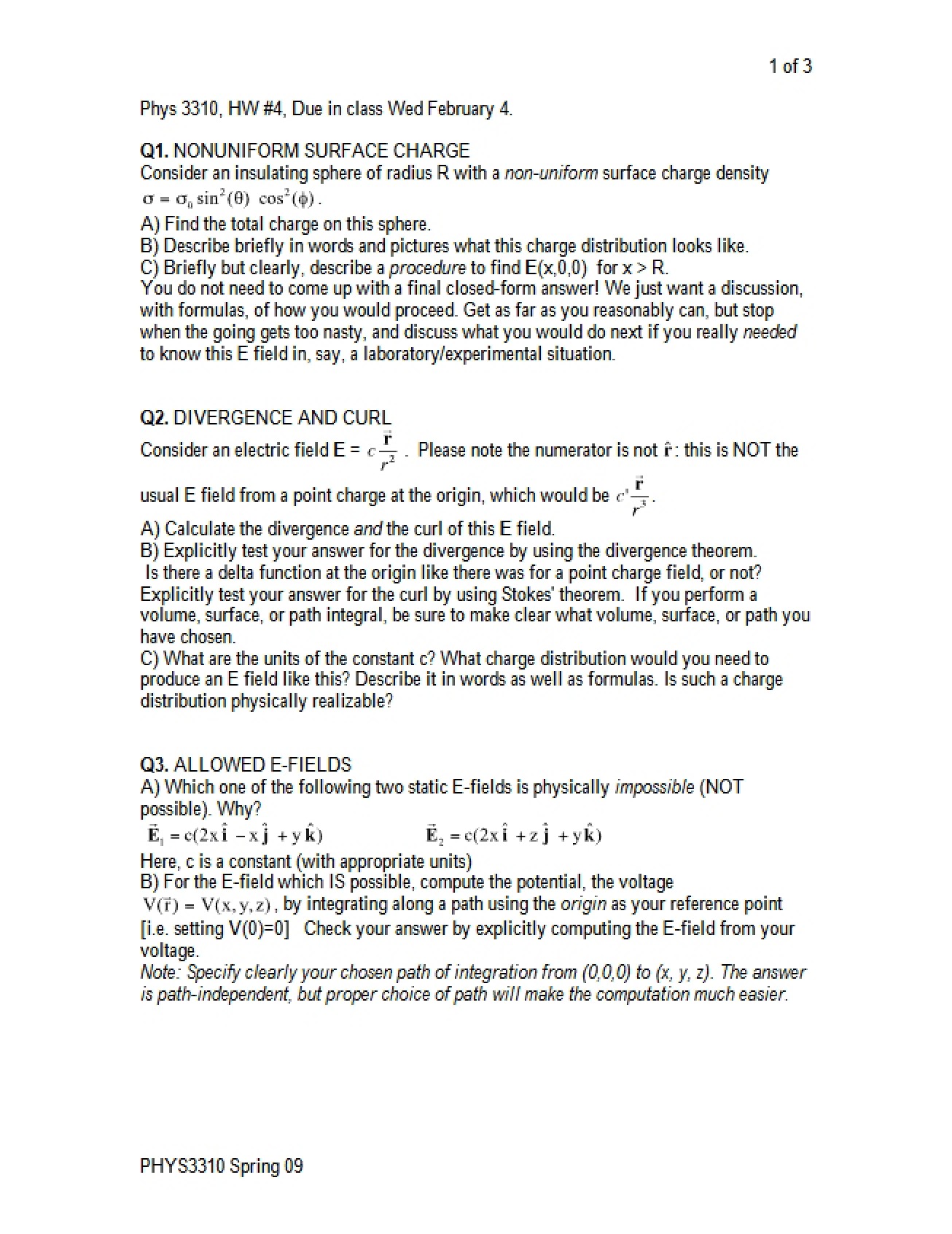 Homework Assignment Number Four