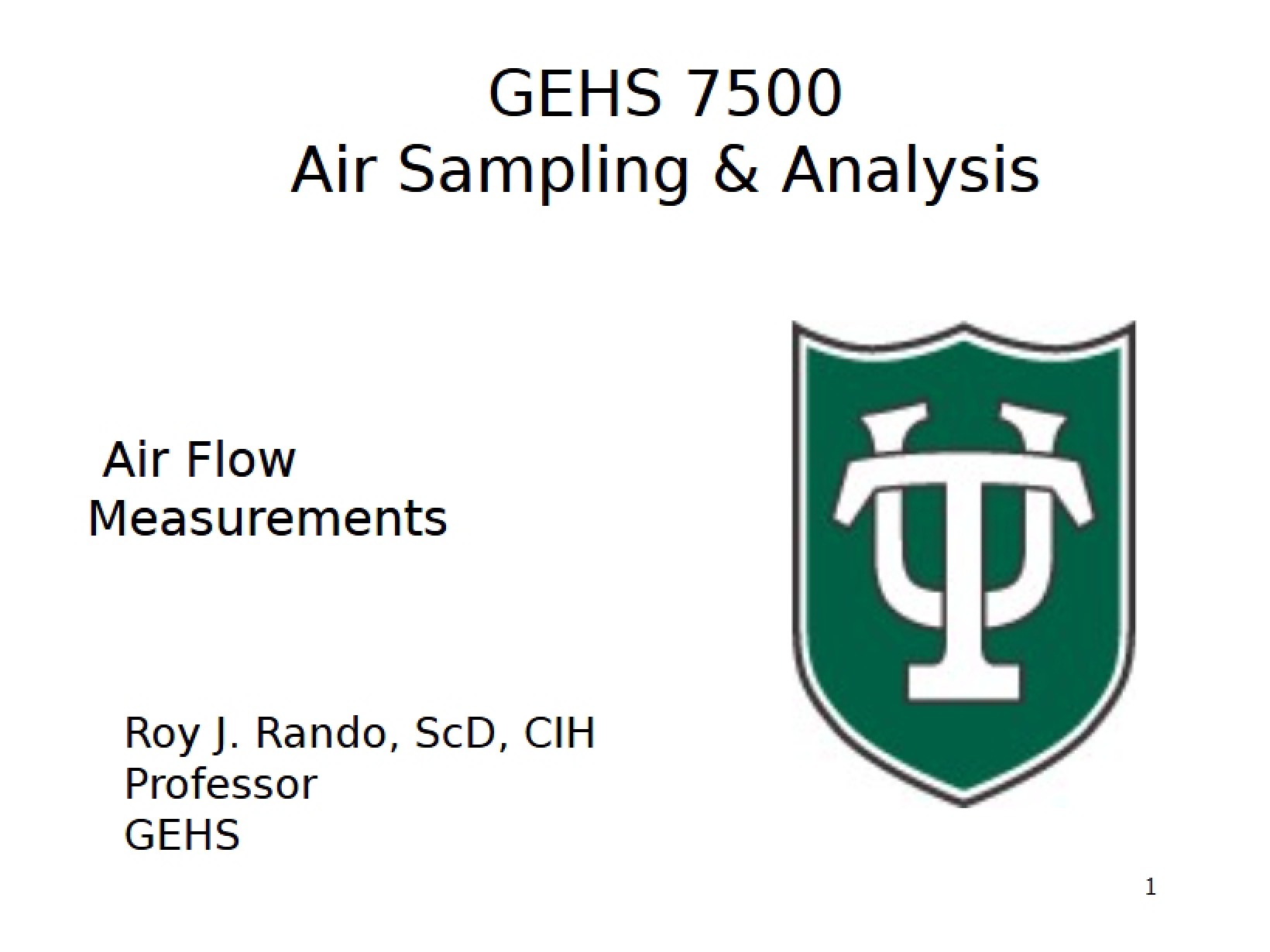 Air Sampling Module 3