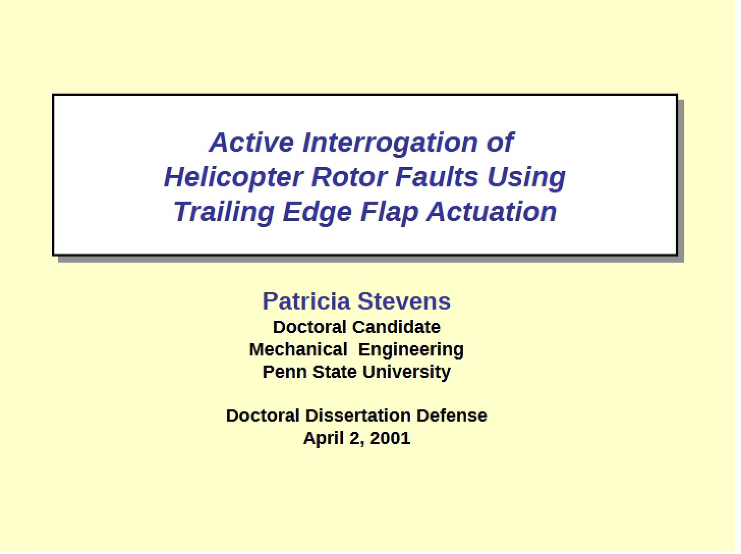 Defense of Stevens