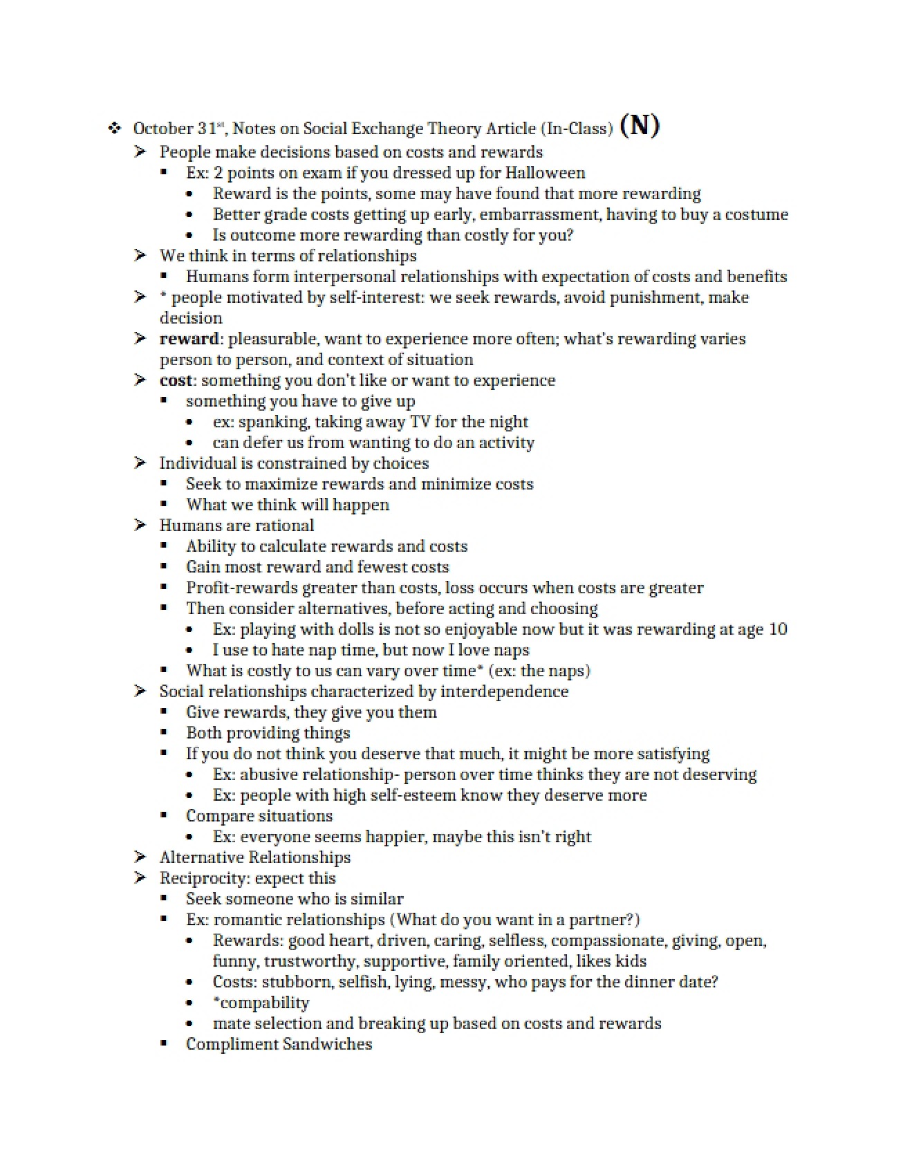 Notes from Ecological Contexts for Individual Development