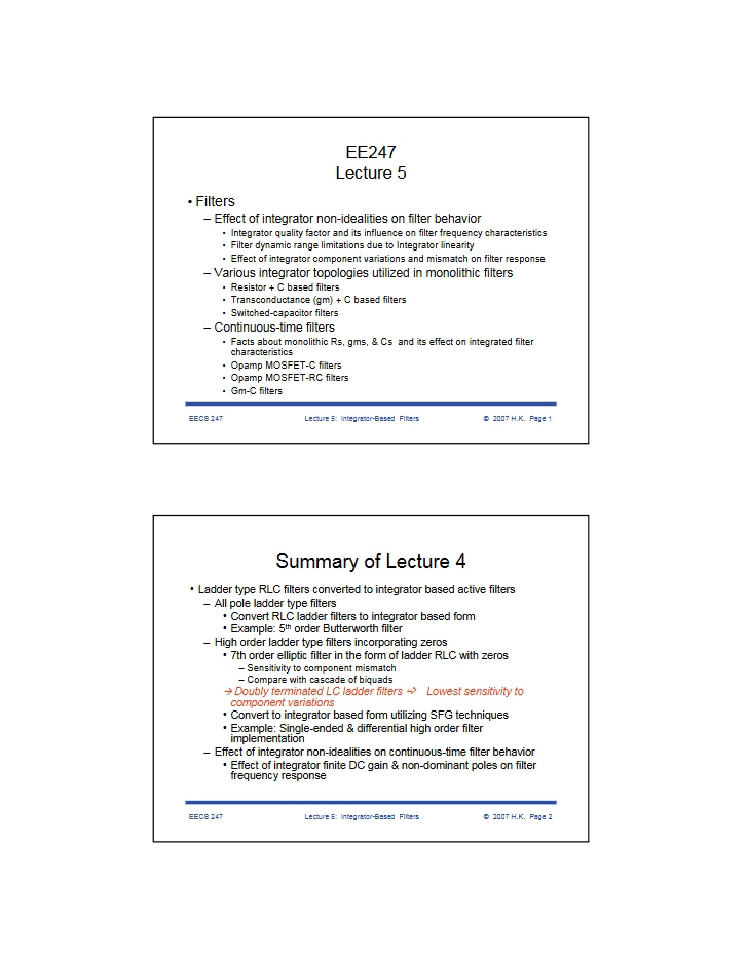 Subject Notes - ELENG 247A