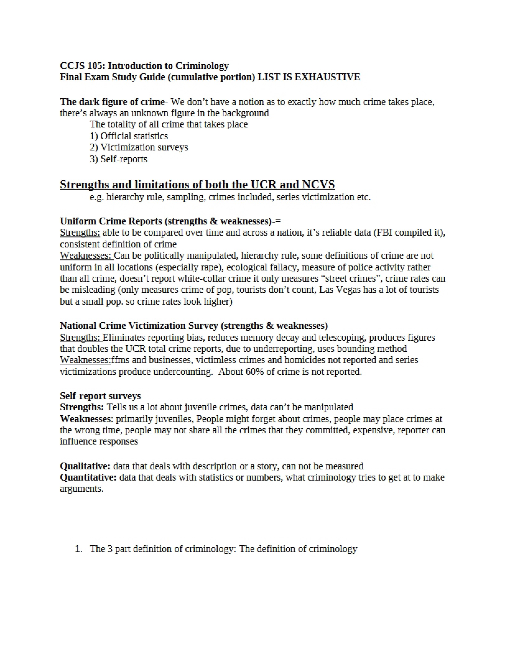 Comprehensive Study Package for the Final
