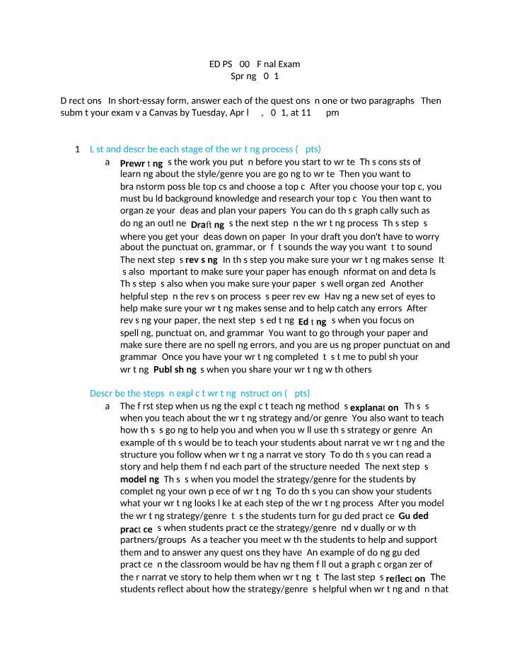 Writing Process - Strategies and Stages