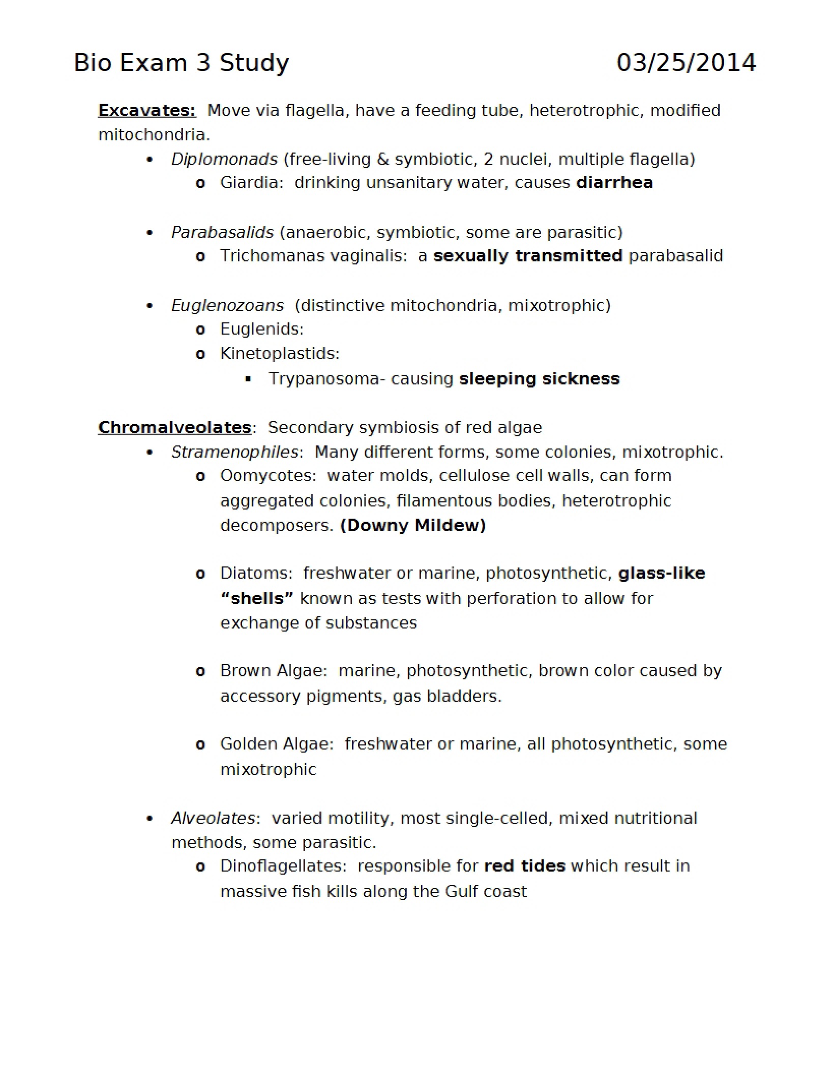 Test 3 (Bio 1202)
