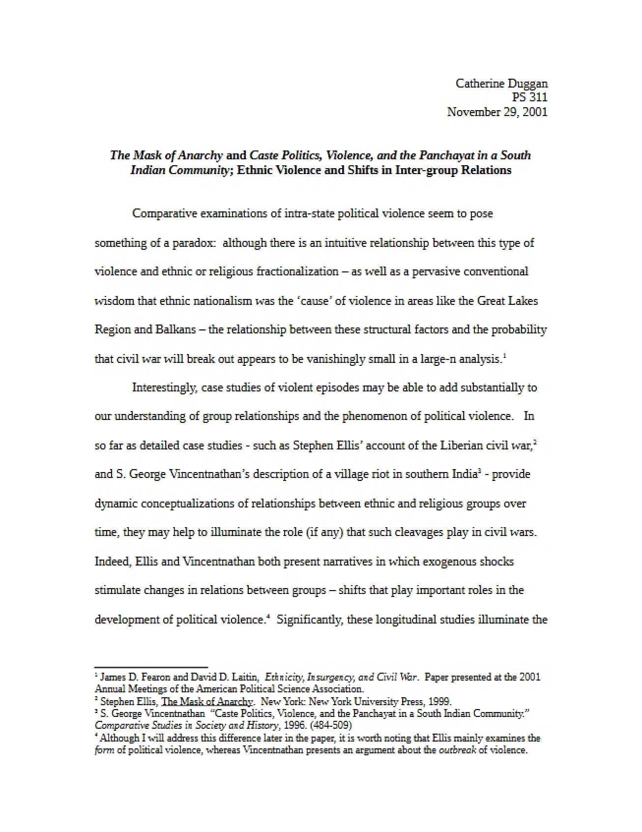 Course Notes on Nuclear Politics