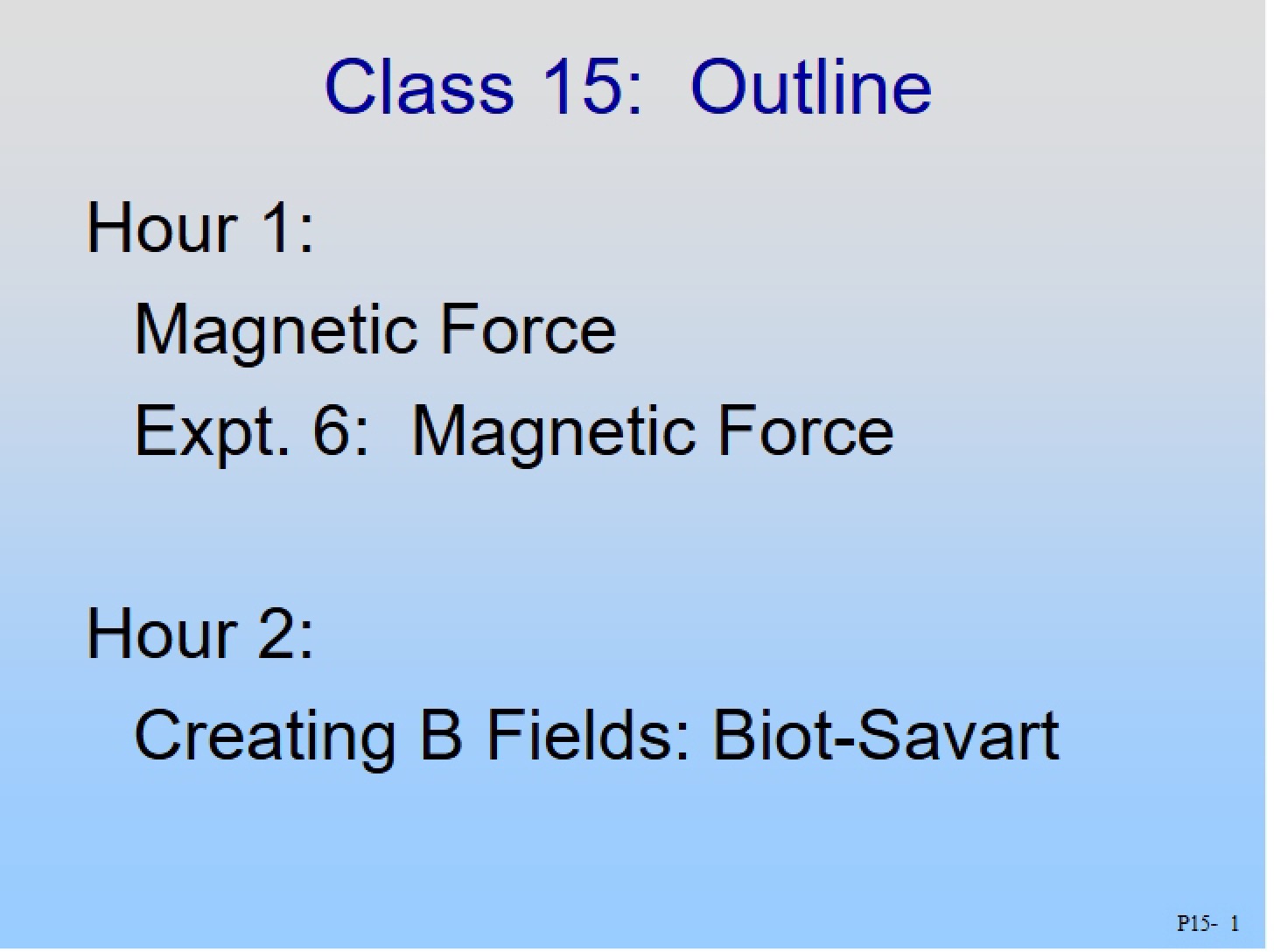 Fields of Magnetism