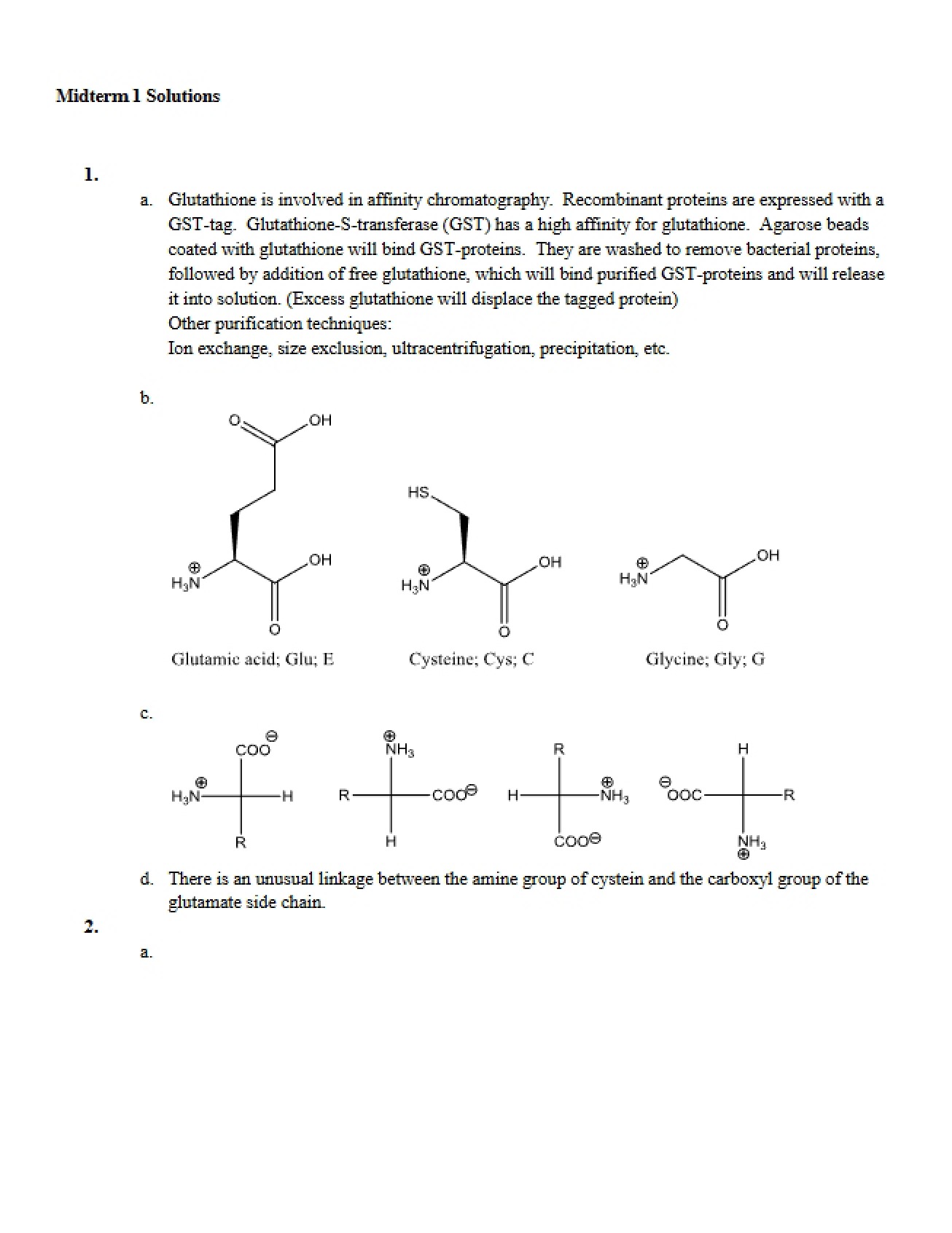 Solutions for Midterm