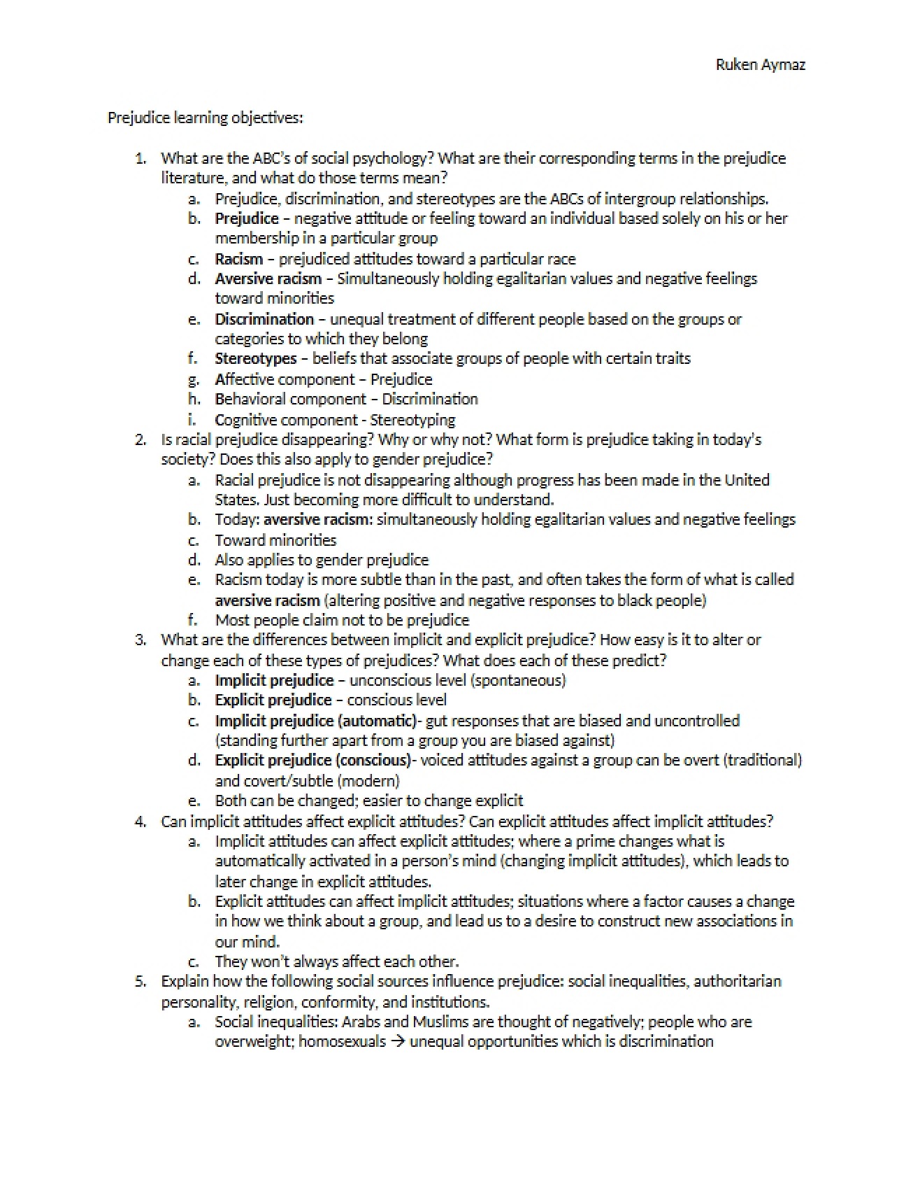 Student Study Guide