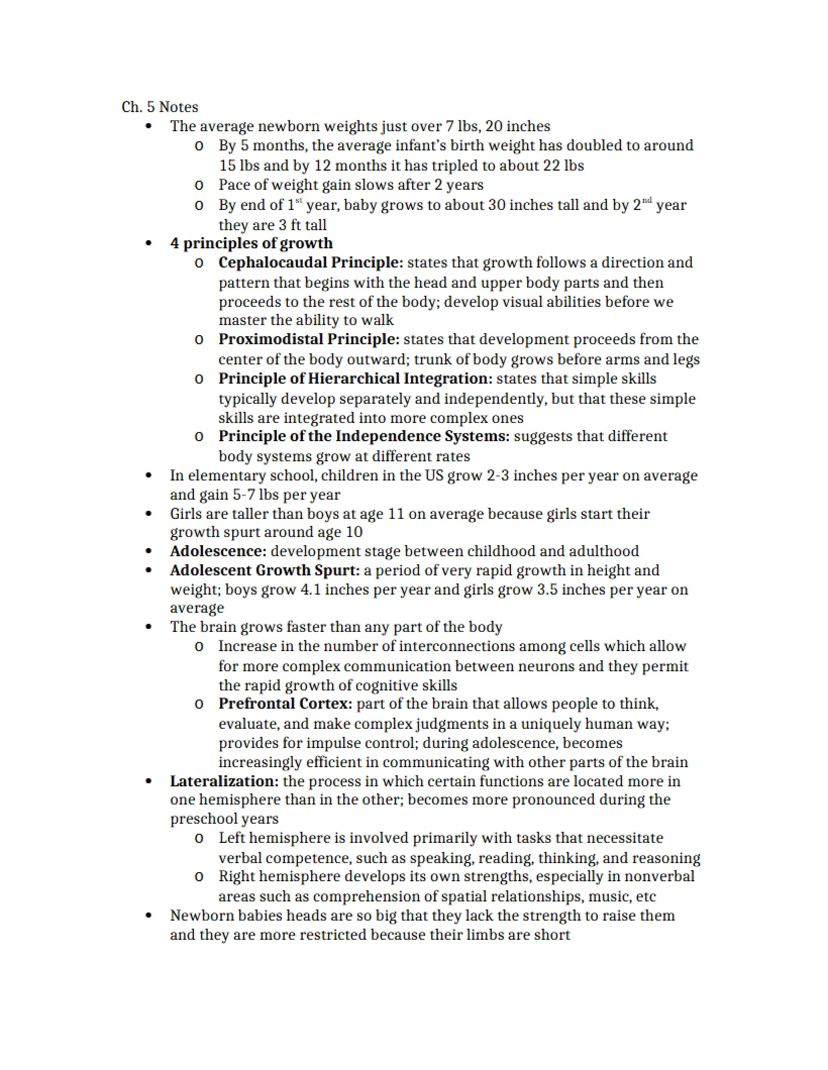 Principles of Growth Four Types