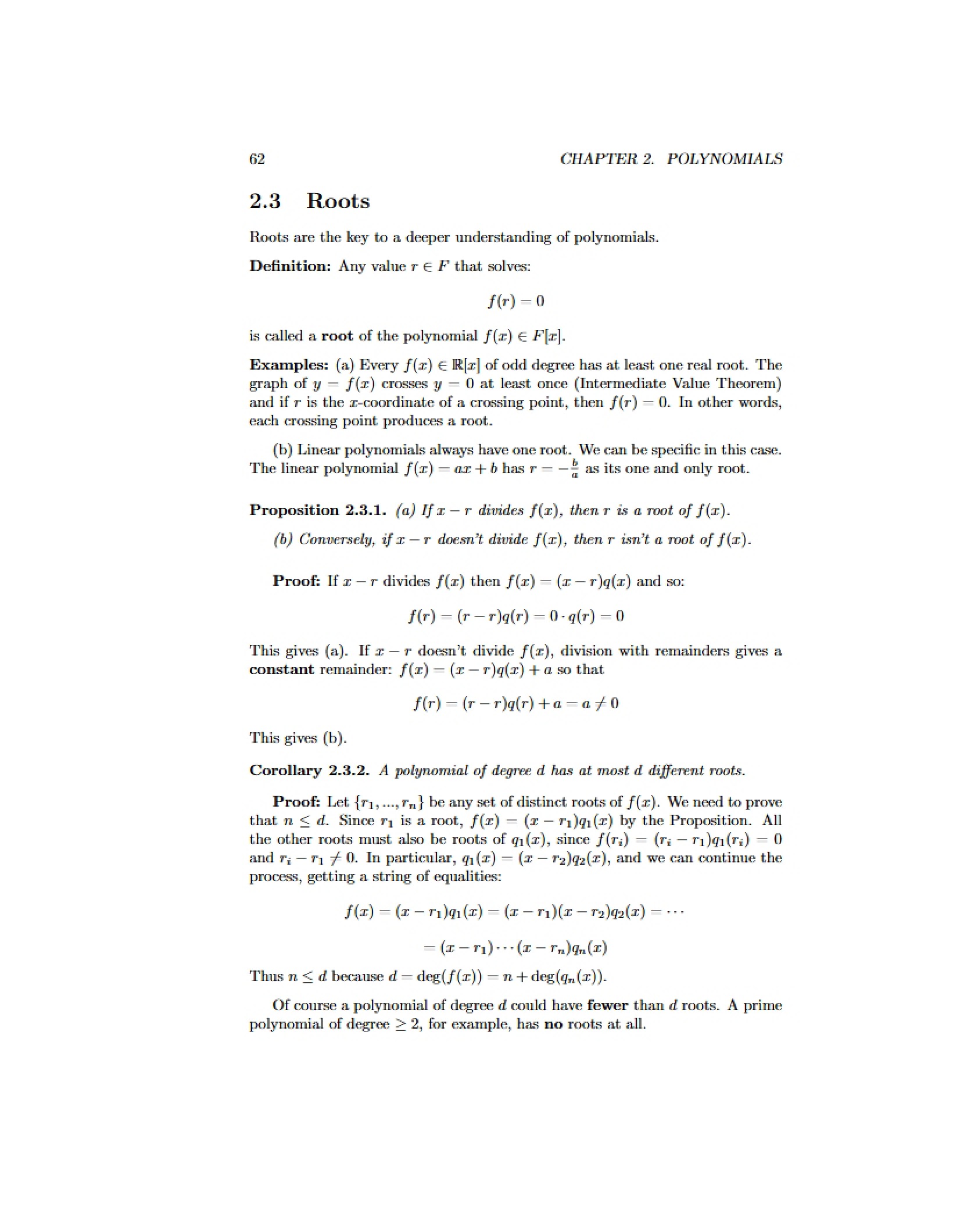Polynomial Concepts