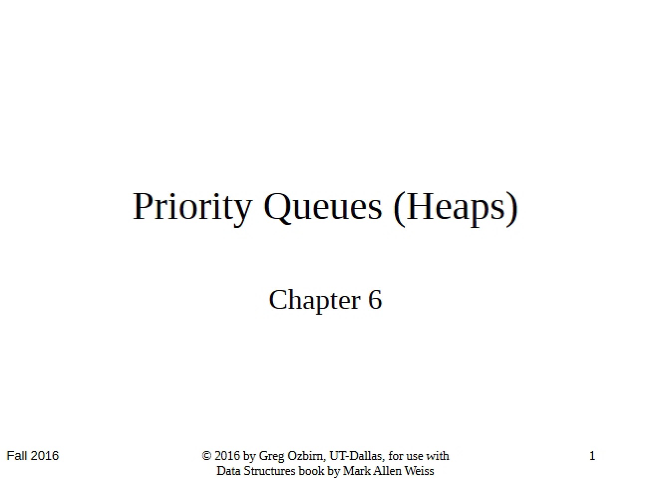 Heaps Priority Queues