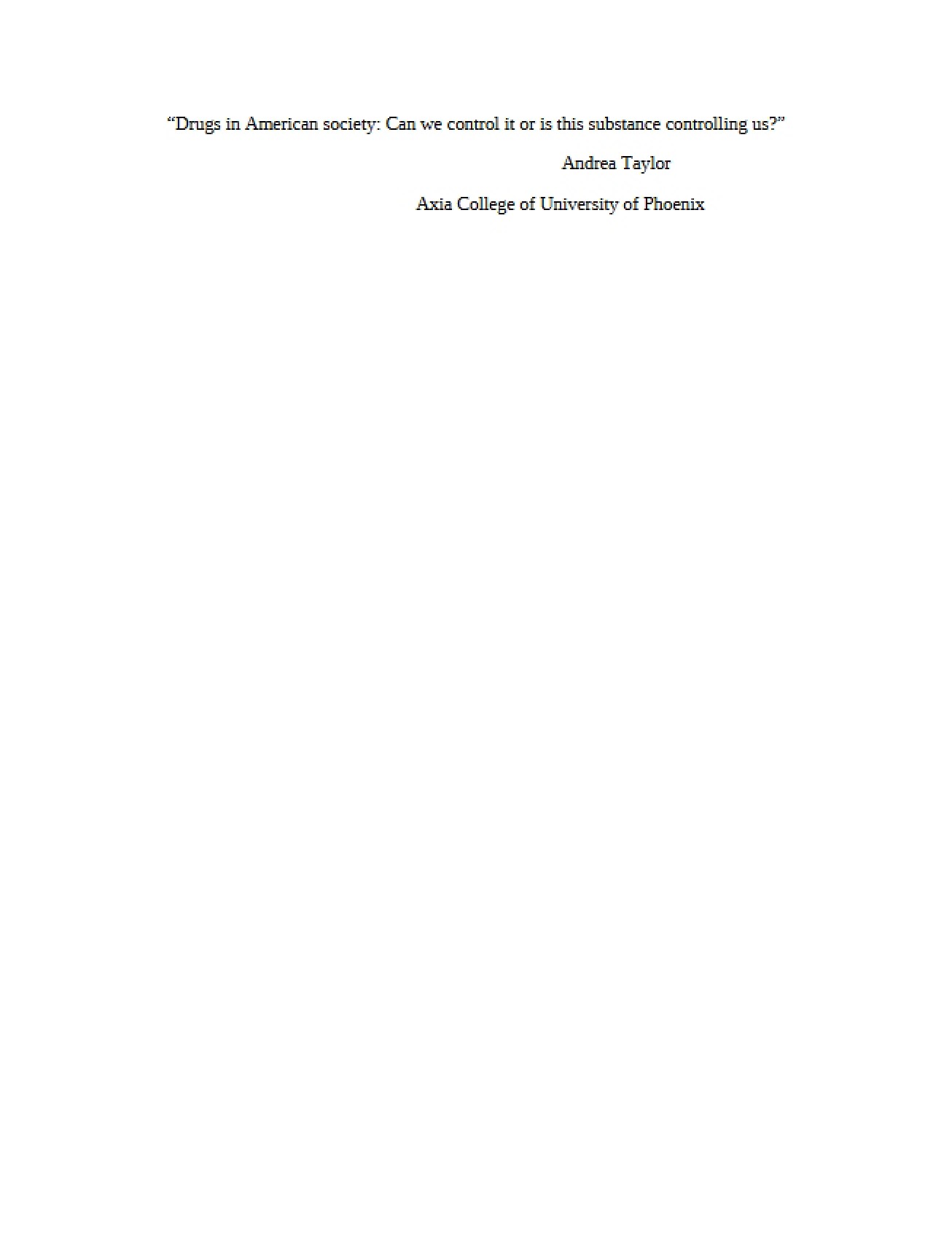 Course Article