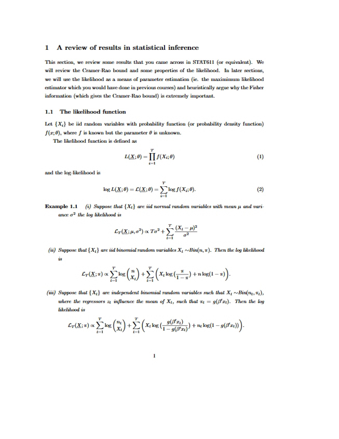 Statistical Inference