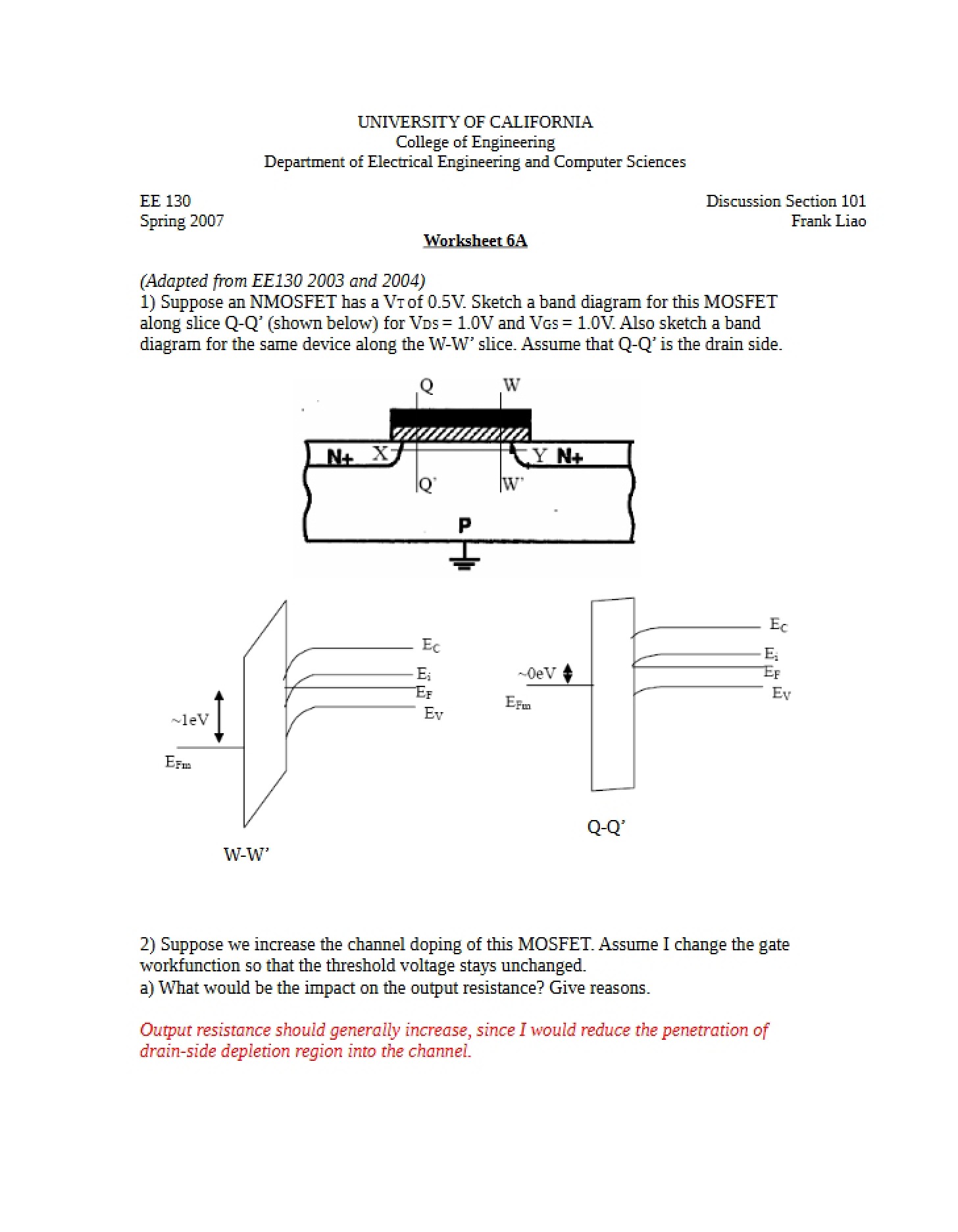 Worksheet A6