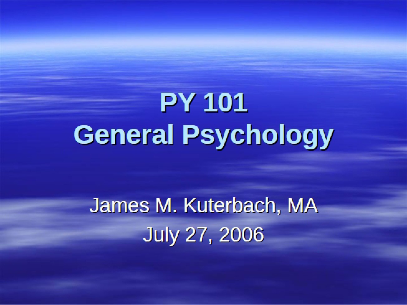 General Psychology Concepts