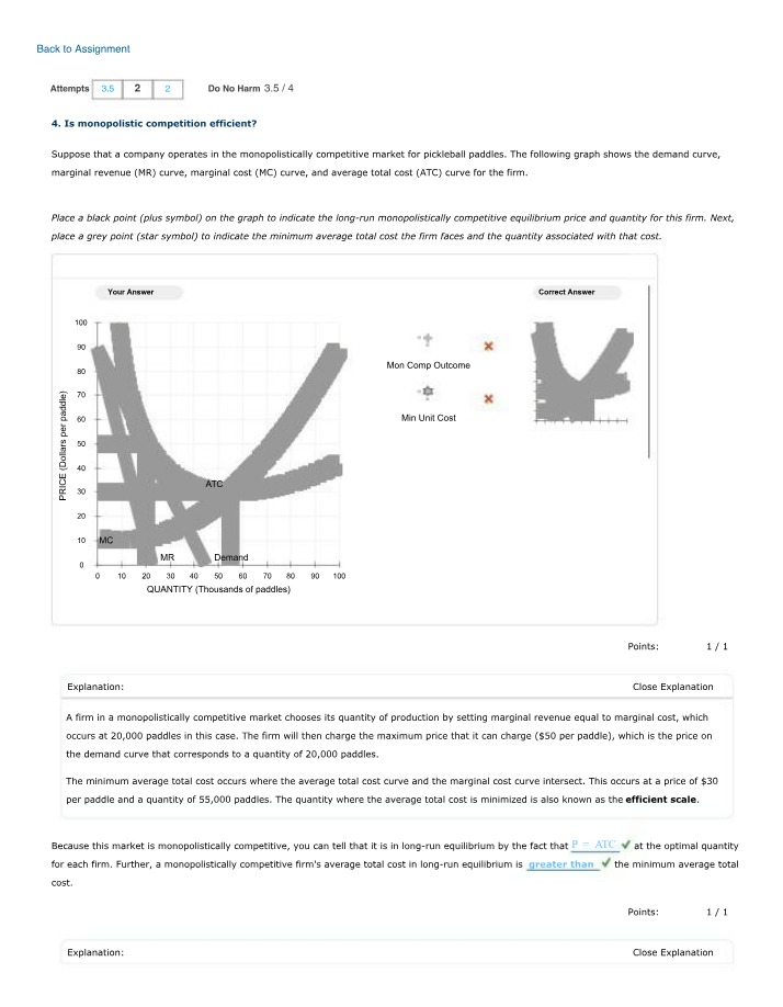 Monopolistic Competition Equilibrium - Is it Efficient