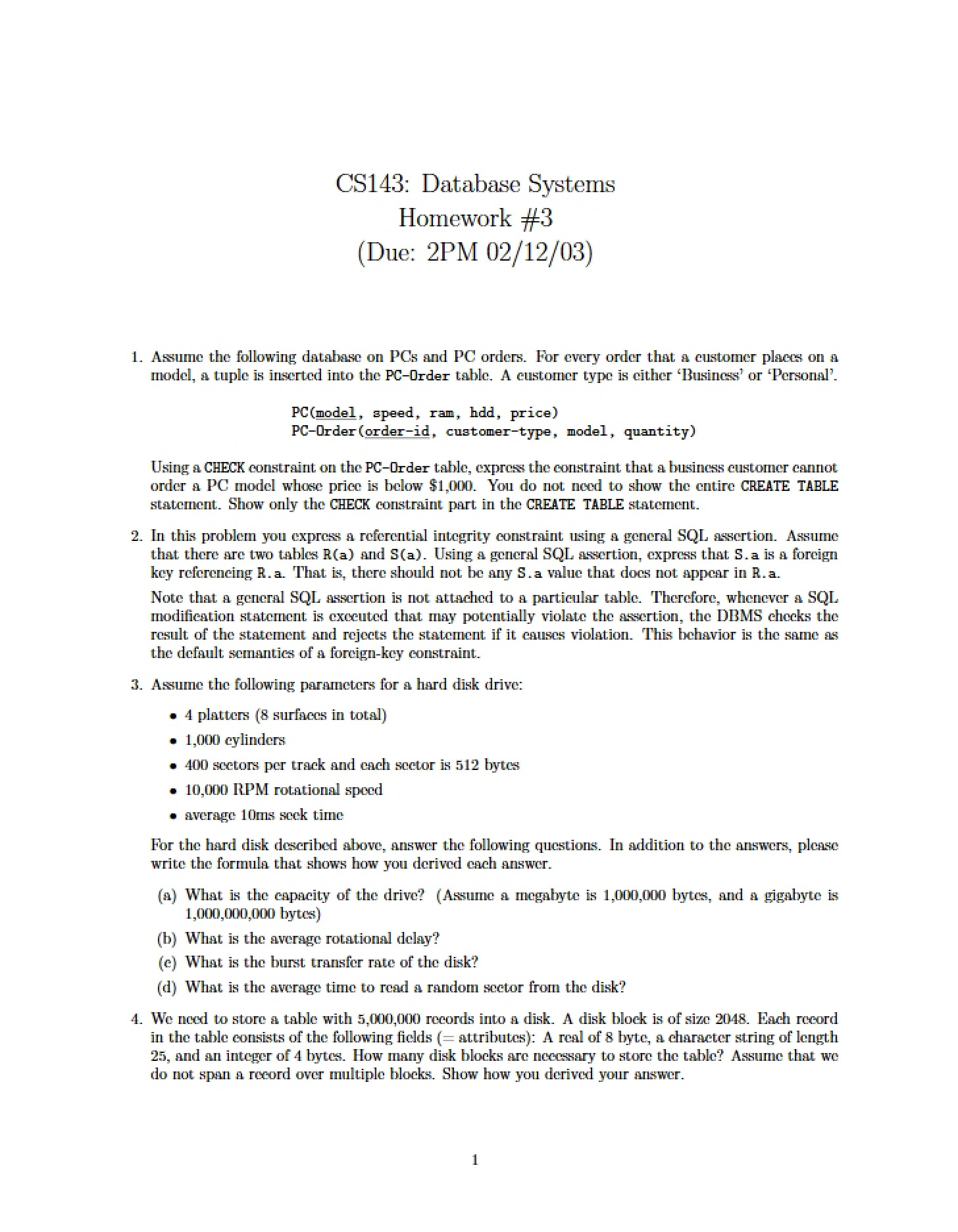 Assignment #3