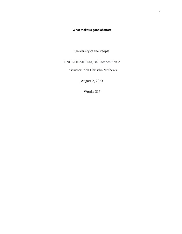 What Makes a Good Abstract - Tips to Engage Readers