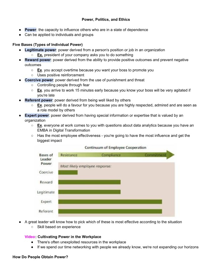 Organizational Power Dynamics