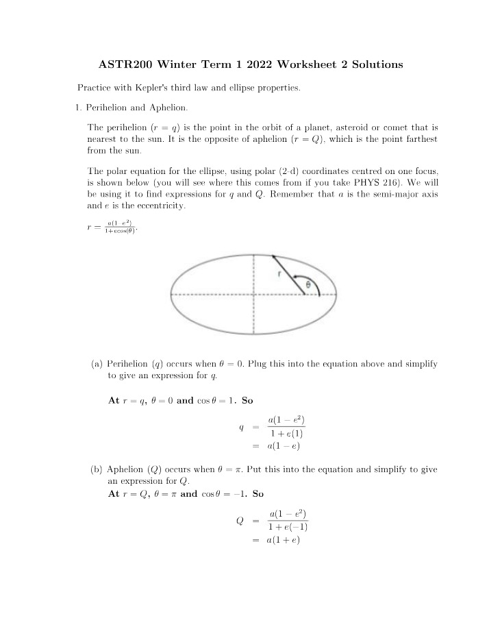 ASTR200 Worksheet 2 Solutions