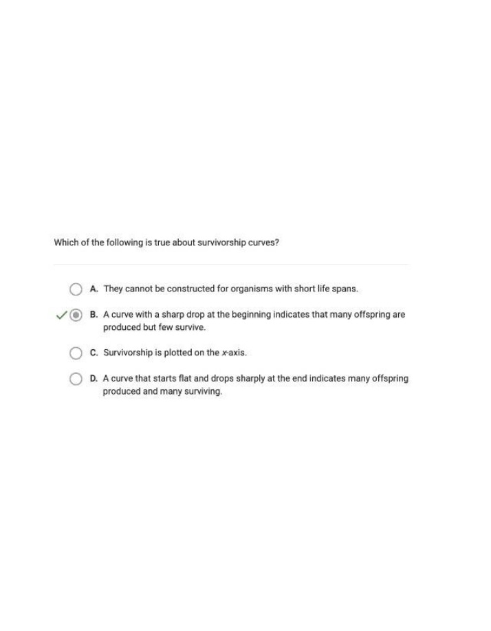 Key Facts and Characteristics of Survivorship Curves