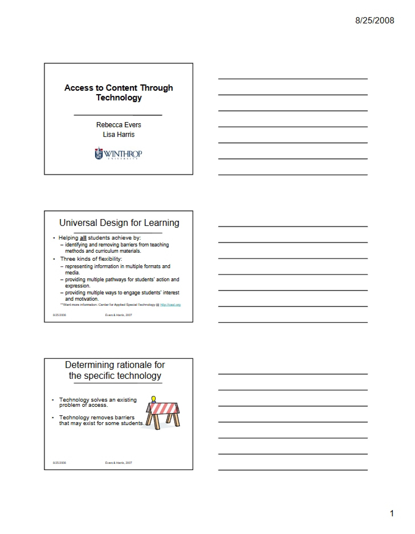 Technology-Based Content Access
