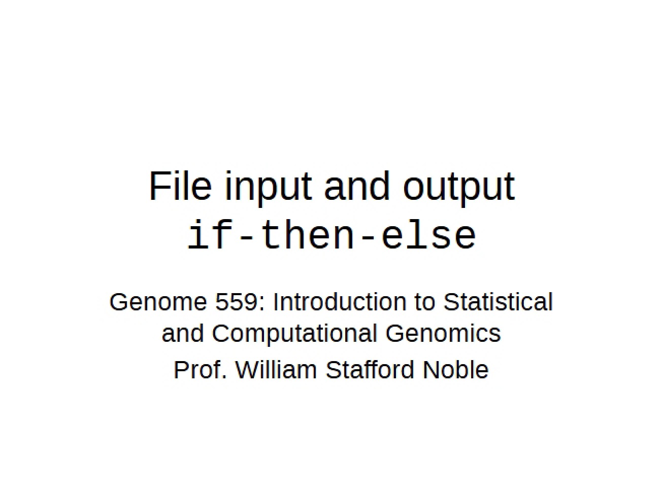 Input and Output of Files