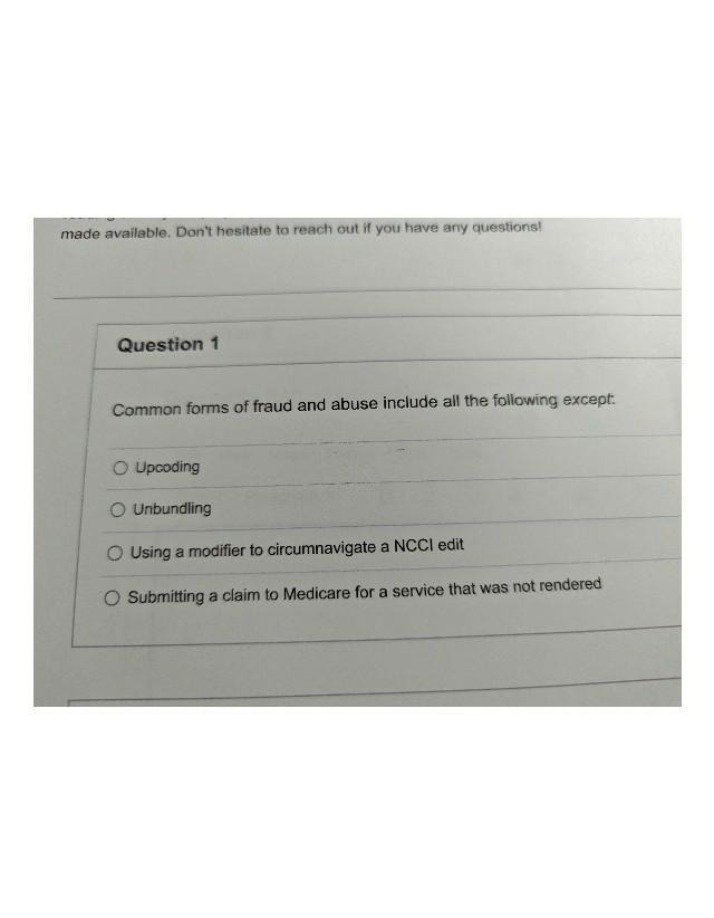 Fraud and Abuse - Common Forms