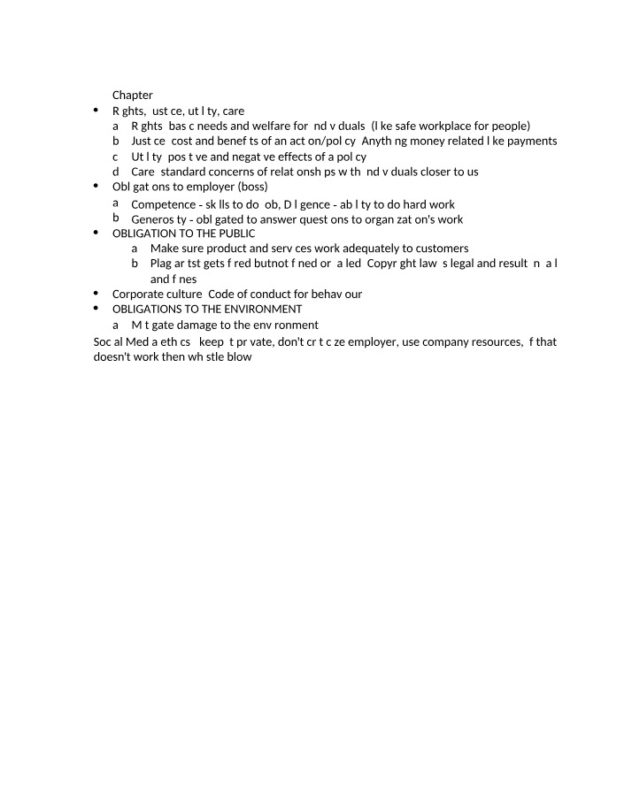 Ethics - Chapter 2