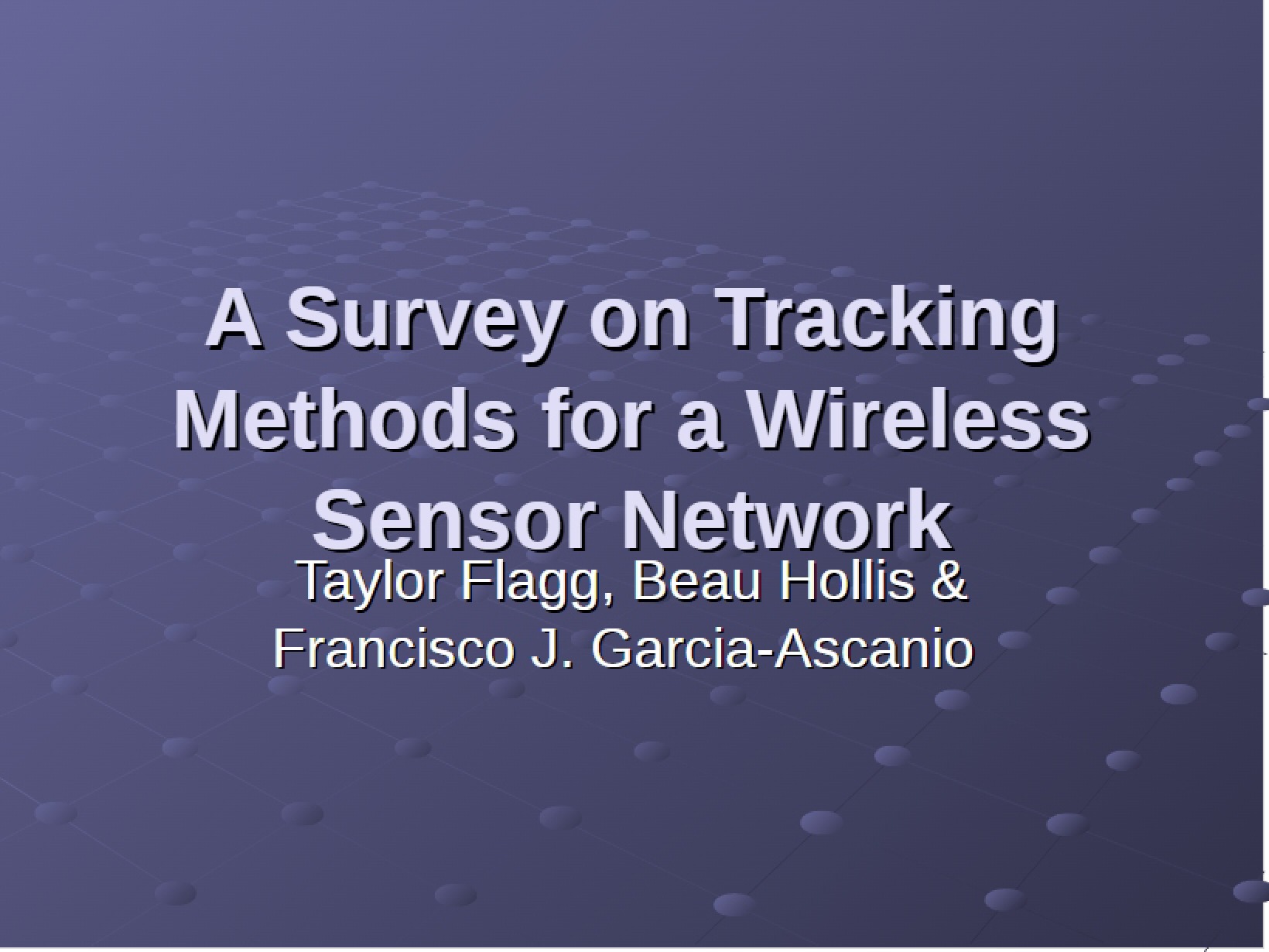 Wireless Sensor Network Tracking Methods Survey