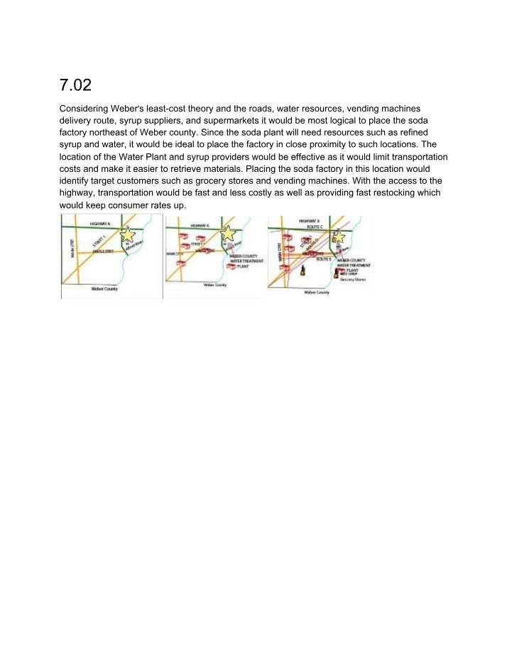 Least-Cost Analysis for a Soda Factory in Weber County