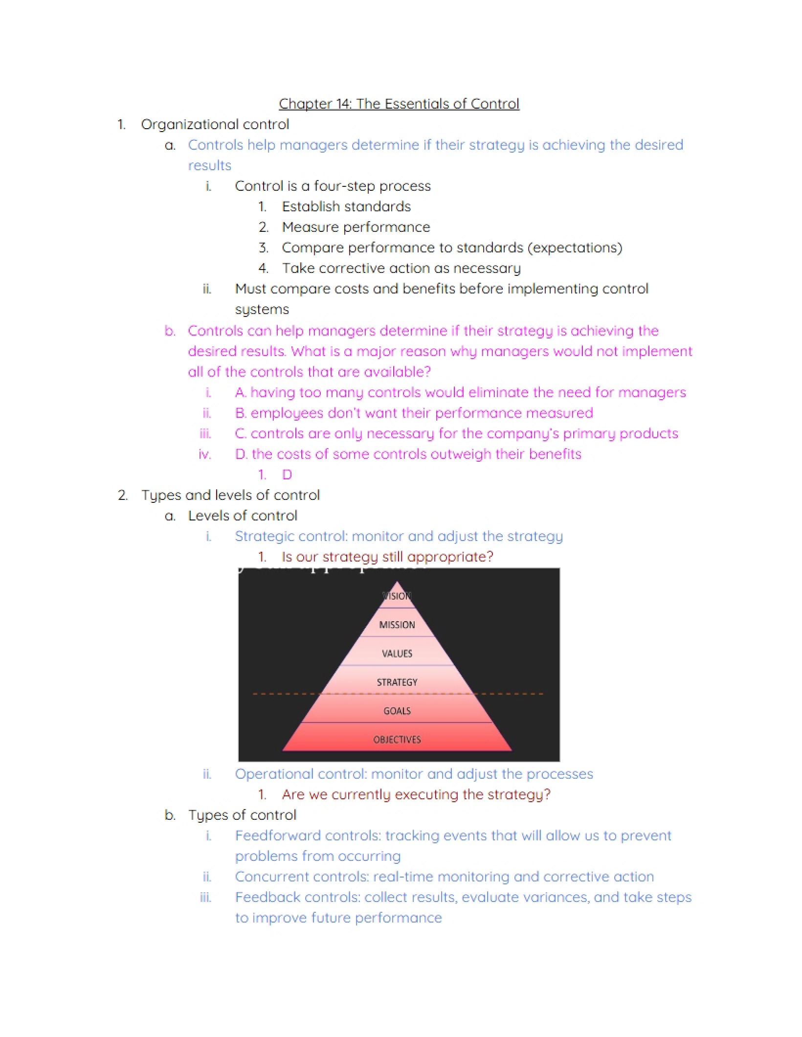 Control Essentials (Chapter 14)