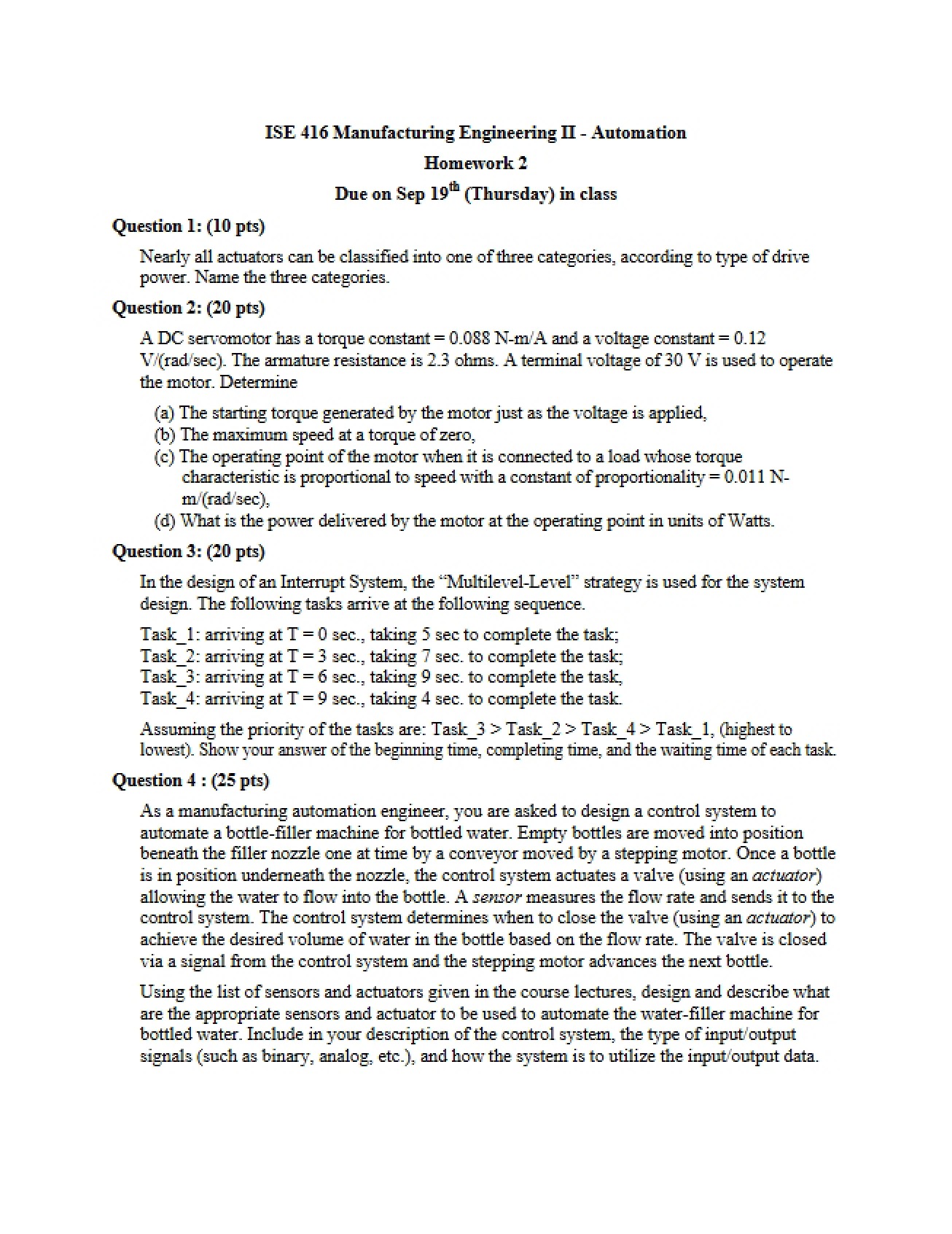 Second Homework Assignment