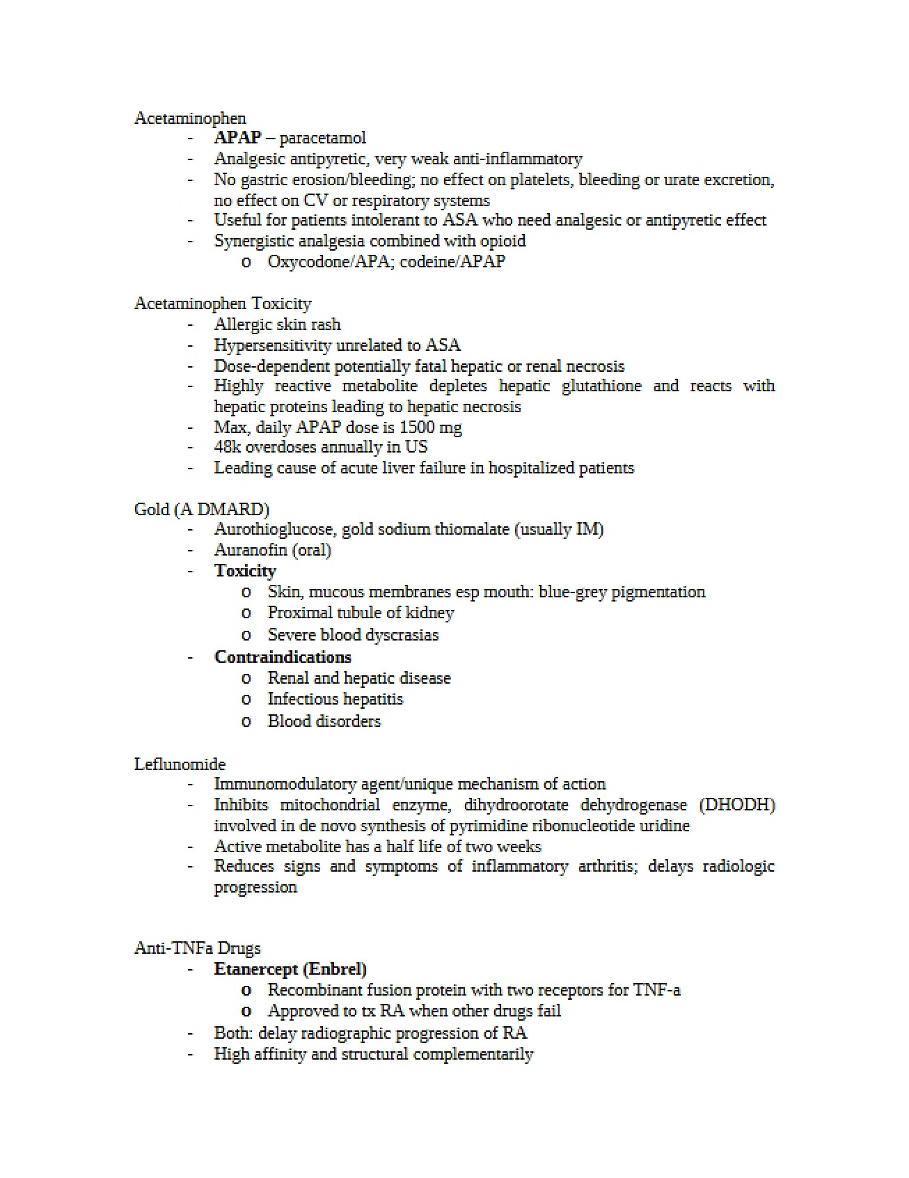 Pharmacology Course Notes
