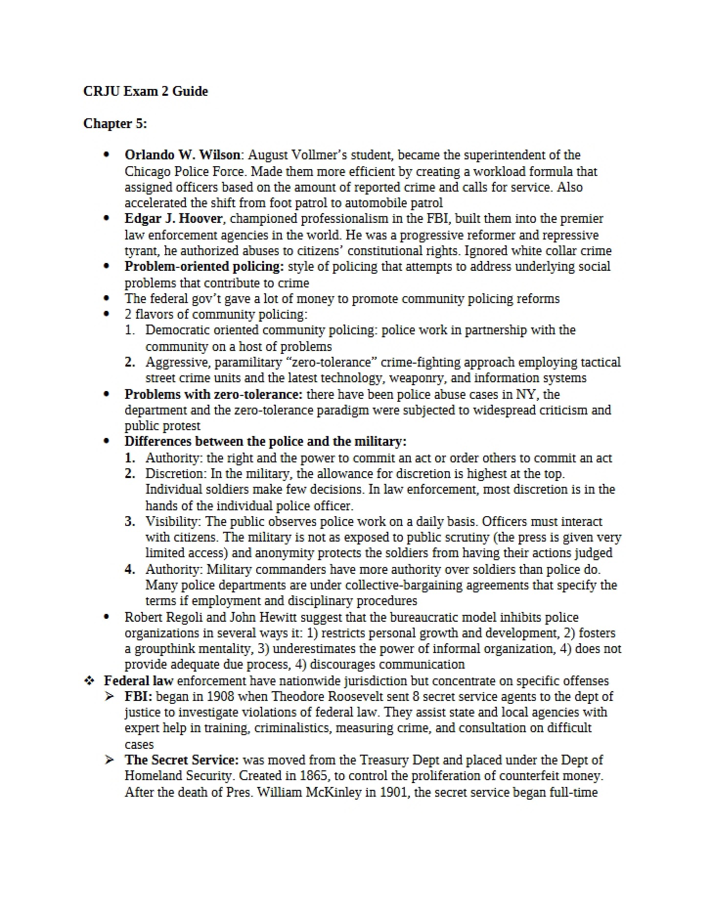 Guide for Second Test