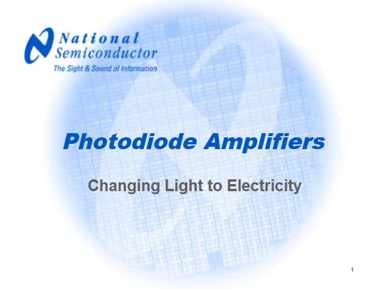 Amplifiers for Photodiodes