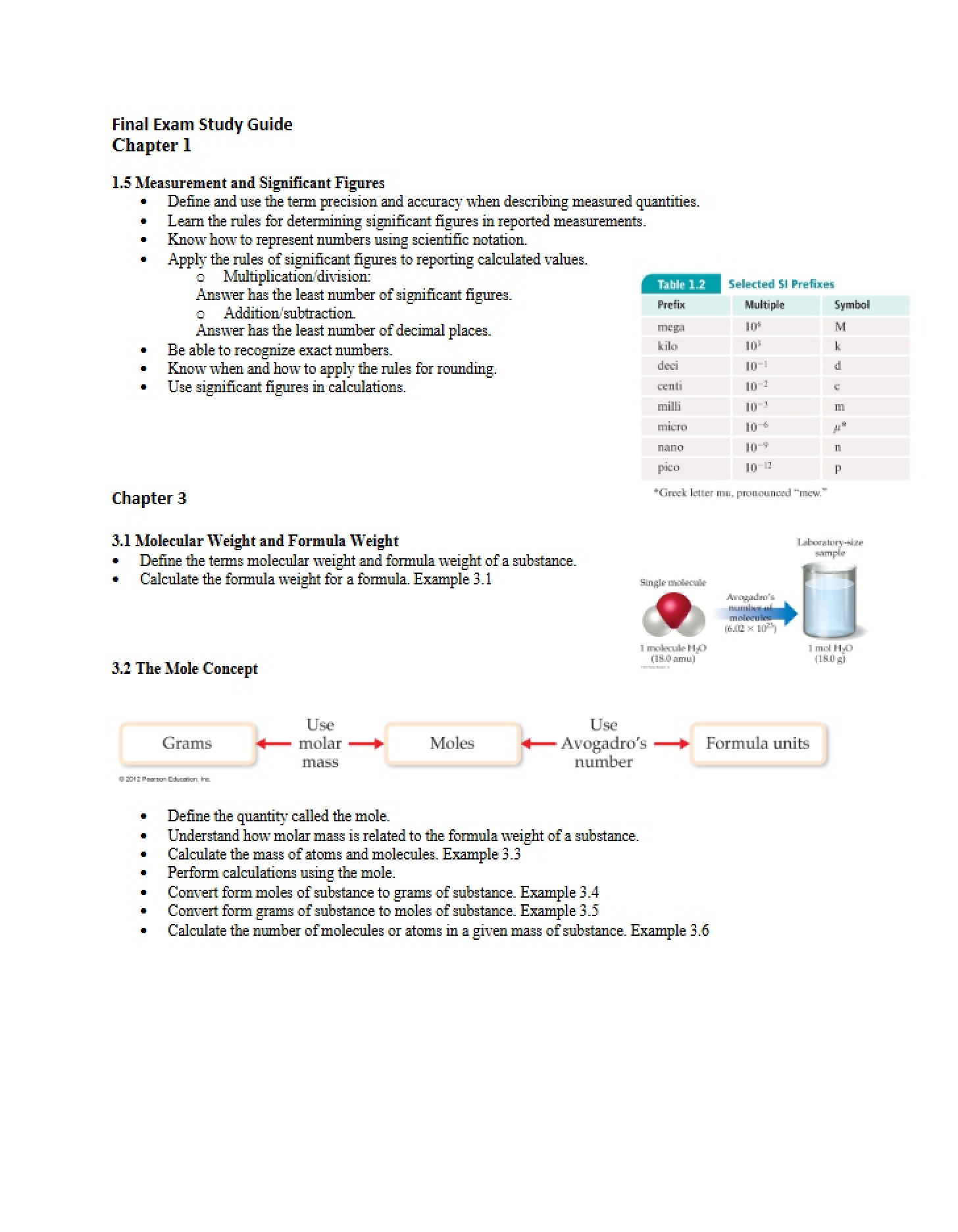 Study Guide Final Examination