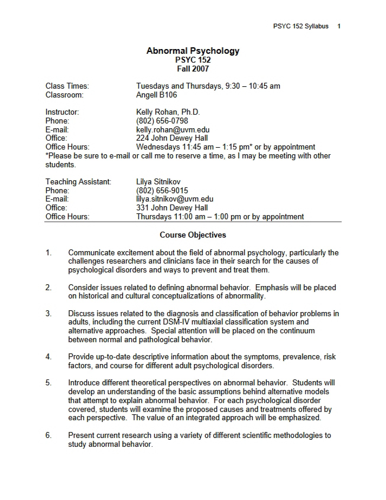 Developmental Psychology Childhood Syllabus